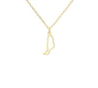 UNIFT Collana da donna in acciaio inox con ciondolo a forma di mappa delle isole Canarie, stile minimalista, ispirato alla Spagna, Regolabile, Acciaio inossidabile, Non pietra preziosa