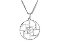 UNIFT Golden Ratio Collane per Donne Uomini Acciaio Inossidabile Geometria Sacra Fibonacci Spirale Numeri Golden Ratio Ciondolo Collana Scienza Gioielli Math Lover Architetto Regali, Taglia unica