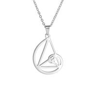 UNIFT Golden Ratio Collane per Donne Uomini Acciaio Inossidabile Geometria Sacra Fibonacci Spirale Numeri Golden Ratio Ciondolo Collana Scienza Gioielli Math Lover Architetto Regali, Taglia unica