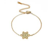 UNIFT Metatron - Braccialetto a forma di cubo, per donne e uomini, in acciaio inox, motivo: Arcangelo Metatron, geometria sacra, talismano