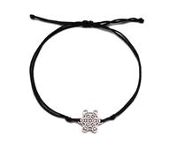 UNIFT Metatron - Braccialetto a forma di cubo, per donne e uomini, in acciaio inox, stile geometria sacra, sigilli dell'Arcangelo, bracciale a doppia corda, amuleto, idea regalo, one size, Nessuna