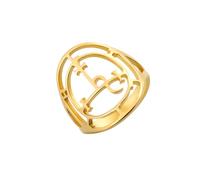 unift Sigillo di Lilith Anello per Donne Uomini Acciaio Inossidabile Mitologia Pagana Segno di Lucifero Regina Della Notte Lilith Dea Anelli Stregoneria Gioielli (oro 1, 20)