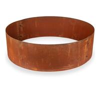 UNIGARDIA Bordura da Giardino per Alberi in Acciaio Corten Ø 70 cm, Altezza 20 cm - Bordura per Aiuola in Metallo Circolare - Installazione Facile, Accessori e 1 Paio di Guanti Inclusi