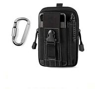 Unigear Borsa da Cintura Borsello 1000D Nylo Marsupio Tattica Militare + Moschettone Molle Pouch edc Tattico Marsupi Sportivi Multiuso Sacchetto Uomo per Piccolo Strumento All'aperto Mobile Telefono