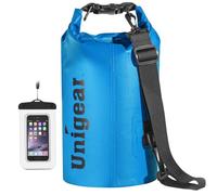 Unigear Borsa Impermeabile (2L/5L/10L/20L/30L/40L/55L) per Attività all'Aria Aperta e Sport Acquatici, Campeggio, Kayak, Pesca, con Custodia Impermeabile per Cellulare