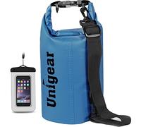 Unigear Borsa Impermeabile (2L/5L/10L/20L/30L/40L/55L) per Attività all'Aria Aperta e Sport Acquatici, Campeggio, Kayak, Pesca, con Custodia Impermeabile per Cellulare