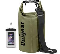 Unigear Borsa Impermeabile (2L/5L/10L/20L/30L/40L/55L) per Attività all'Aria Aperta e Sport Acquatici, Campeggio, Kayak, Pesca, con Custodia Impermeabile per Cellulare