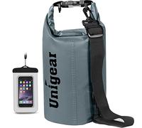 Unigear Borsa Impermeabile (2L/5L/10L/20L/30L/40L/55L) per Attività all'Aria Aperta e Sport Acquatici, Campeggio, Kayak, Pesca, con Custodia Impermeabile per Cellulare