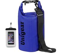 Unigear Borsa impermeabile per escursionismo, kayak, pesca, rafting, campeggio, sci, compresa custodia per telefono impermeabile