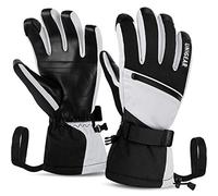 Unigear Guanti Sci Uomo Donna, 3M Thinsulate Touchscreen Guanti Neve Invernali Termici Caldi, Impermeabili Antiscivolo per Sci Scooter Moto Motocross Ciclismo Snowboard Running