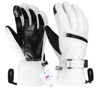 Unigear Guanti Sci Uomo Donna, 3M Thinsulate Touchscreen Guanti Neve Invernali Termici Caldi, Impermeabili Antiscivolo per Sci Scooter Moto Motocross Ciclismo Snowboard Running