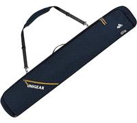 Unigear Sacca da sci doppia, imbottita, per 1-2 paia di sci, 165/175 cm, blu navy, 175cm, Borsa da sci