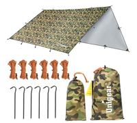 Unigear Telo antipioggia Tarp Rain Fly Telo per tenda impermeabile, riparo da trekking pieghevole, leggero, impermeabile per il campeggio e la protezione contro la pioggia, la neve e il sole