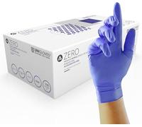 UNIGLOVES Advanced Zero Accelerator Free Guanti Monouso in Nitrile - Guanti Monouso, Multiuso, Senza Talco, Zinco, Zolfo e Lattice - confezione da 100 Guanti, Blu, Small (GM0052)