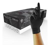 Unigloves PRO.TECT GA0045 Black Guanti Professionali Monouso in Nitrile - Touchscreen - Senza Lattice né Polvere - Guanti Multiuso - Neri - Taglia XL (100 Guanti)