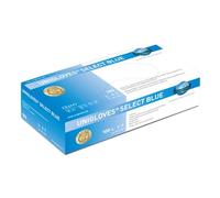 Unigloves SELECT® BLUE 2103 Guanti da esame in lattice per uso medico, blu, di peso medio, testati chimicamente