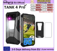 Unihertz 8849 Tank 4 Pro Proiettore robusto Smartphone 36G + 1TB 5G Al Dimensity 8300 3K 6,73" AMOLED Android 14 11600mAh Batteria