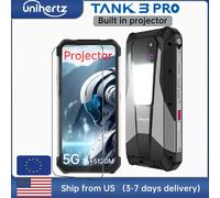 Unihertz Tank 3 Pro 8849 Robusto telefono 5G con proiettore da 100 lumen Android 14 32GB 512GB 23800mAh Telefono impermeabile WIFI 6 NFC phone