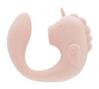 Unihorn C Horse vibratore con stimolatore clitorideo Coral Throb 16 cm