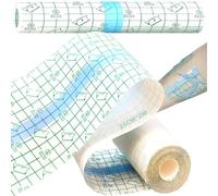 Unihuby Copertura per tatuaggio extra larga 25 cm, 2 m, bendaggio impermeabile per tatuaggi post-cura per il nuoto