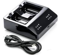 UNIKARO - Caricatore per batteria Shure SBC20-900 Dual Docking Charger con porta USB per batteria agli ioni di litio SB900