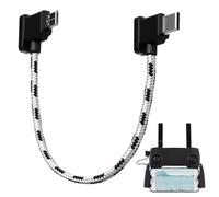 Unikeen Cavo di telecomando da Micro AB a USB C per DJI Drones, 14,5 cm | Cavo in nylon da micro USB a tipo C, ad angolo retto, trasferimento dati OTG per DJI Mavic Mini/SE/Air 1st/Pro/Spark