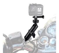 Unikeen Supporto per bicicletta e moto per videocamera GoPro, fissaggio manubrio in metallo girevole regolabile a 360 gradi per GoPro12, 11, 10, 9, 7, 6, 5 e 4. Sessione della fotocamera d'azione