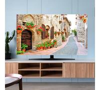 Unikicool Decorativa Coperture Antipolvere per Televisione,Copertura Televisore Cover TV Elastica,Decorazione Copertura TV,Impermeabile,Morbida,per Parete/Curvo/Monitor da Tavolo