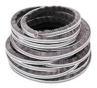 Unikicool Paraspifferi Spazzola,Spazzola di Tenuta,Guarnizione a Spazzola Non Adesiva,Isolamento Acustico,Anti-Collisione,per tapparelle,Porte,finestre,Porta Scorrevole,Armadio,zanzariera