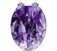 Unikicool Sedile WC in Resina,Tavoletta WC,Sedile WC con Chiusura Ammortizzata,Tavoletta WC Resina con Sgancio Rapido,Copriwater in Duroplast,Tavoletta WC Colorata,Forma V/O/U Compatibile