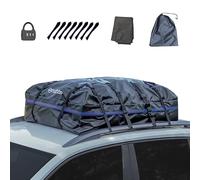 Unikka Rooftop Storage Bag for Vehicles with/Without Pannier Rack, Foldable Waterproof Roof Bag,Matte for Car with/Without Railing for Travel and Luggage Transport (510L)