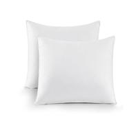 UNIKOME Cuscino in Piuma D'oca E Piumino, Set Di 2 Cuscini 80x80cm, Federa Di Lusso in 100% Cotone, Lavabile, Oeko-TEX, Bianco (80×80cm)