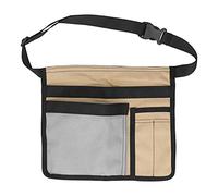 Unilateral Waist Hanging Tool Bag Wear Resistant Oxford Cloth Adjustable Tools Organizer for Garden and Construction Site (Khaki and Grau)
