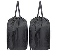 UniLiGis Borsa da viaggio lavabile con manici e coulisse (confezione da 2), resistente, abbastanza grande per contenere 3 carichi di biancheria, adatta a un cesto della biancheria o cesto dei vestiti,