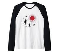 Un'illustrazione di Stelle e Sole Maglia con Maniche Raglan