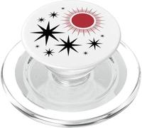 Un'illustrazione di stelle e sole PopSockets PopGrip per MagSafe