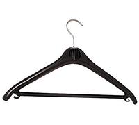 Unilux 100340719, Confezione di 20 grucce in ABS per Abiti, Nero (Schwarz)