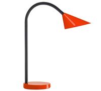 Unilux 400077406 Lampada Sol da Tavolo a LED 7.4 W, Moderna, Interruttore On-Off sul Cavo, per Cameretta, Ufficio, Scrivania, Colore Rosso