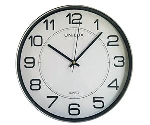 Unilux 400094406 Orologio Magnet, Grigio Metallizzato, 30.5 cm