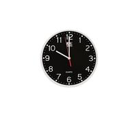 Oxford Unilux Calm, Orologio da Parete al Quarzo Silenzioso per Scrivania, 25cm, Nero