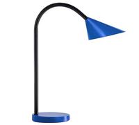 FAVORIT Unilux 400077405 Lampada sol da Tavolo a LED 7.4 W, Moderna, Interruttore On-off sul Cavo, per Cameretta, Ufficio, Scrivania, Colore Azzurro Intégré, 4 W, Blu