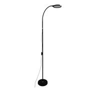 Unilux FlexLed Lampada da Terra, 9 W, Colore Nero