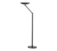 Lampada da terra articolata Varialux - a led - base diametro 30 cm - altezza 175/186 cm - 22W - nero - Unilux