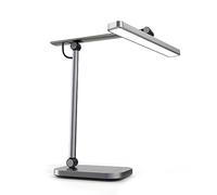 Unilux Lampada Pureline da Tavolo a LED 13 W, Dimmer a sfioramento per la variazione dell'intensità della luce, Colore grigio metallizzato