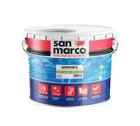 Unimarc smalto murale semilucido superlavabile bianco lt 10 all'acqua