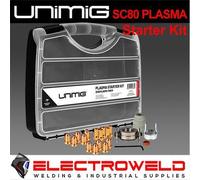 UNIMIG SC80 Torcia al Plasma Starter Kit Pistola per Saldatura Consumabili Ra...