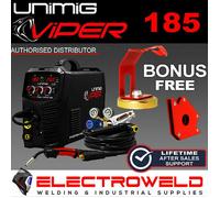 UNIMIG Viper 185 Mig Tig Stick Bundle Saldatrice, Regolatore Torcia Gasless...