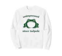 Unimpressed Since Tadpole Funny Frog Silly Graphic Felpa
