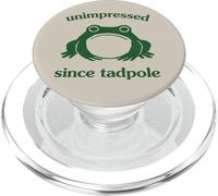Unimpressed Since Tadpole Funny Frog Silly Graphic PopSockets PopGrip per MagSafe