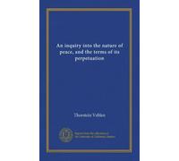 Un'indagine sulla natura della pace e sui termini della sua perpetuazione